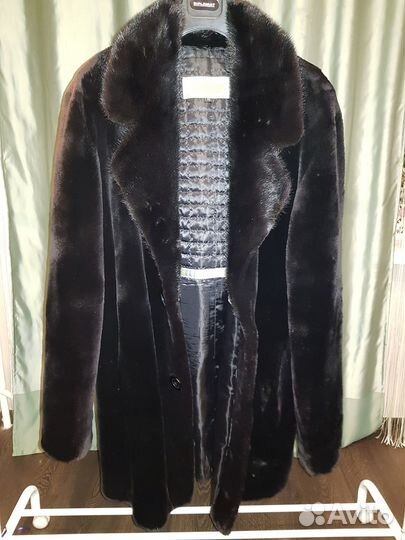 Мужской норковый полушубок