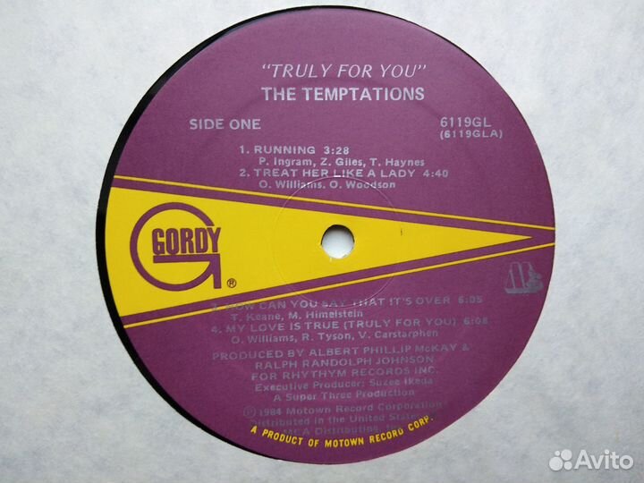 The Temptations Truly For You Пластинка Винил