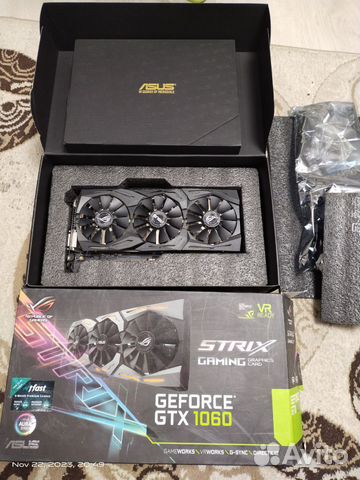 Видеокарта игровая asus strix GTX 1060 6GB купить в Волгограде ...