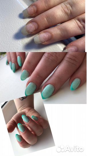 Маникюр гель лак педикюр наращивание
