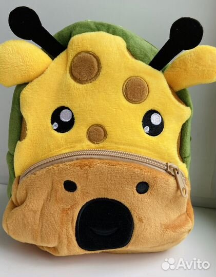 Плюшевый детский рюкзак мальчику новый