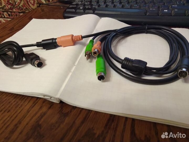 Стерео Аудио кабель S-video (папа-папа) DIN 5/DIN3