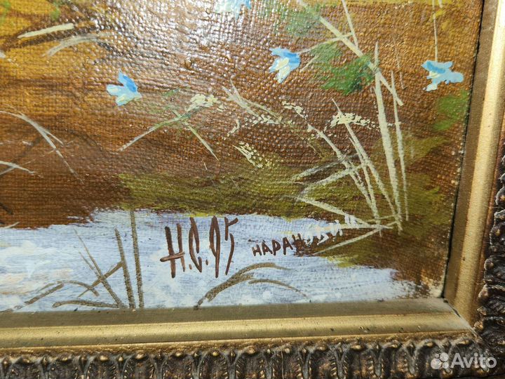 Картина маслом на холсте пейзаж