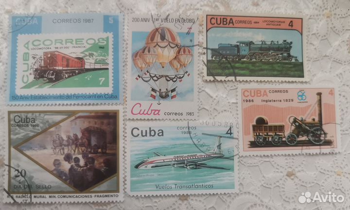 Марки Куба Cuba Locomotoras, Vuelos 1983-1988