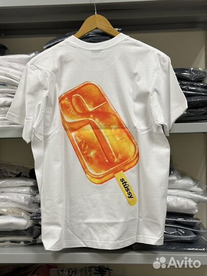 Футболка Stussy SS22 Ice Cream белая