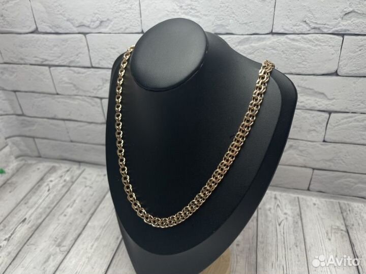 Золотая цепь 585 пробы массой 61.5 грамма (64см)