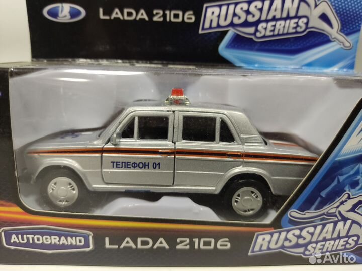 Модель автомобиля ваз-2106 метал. 1:36