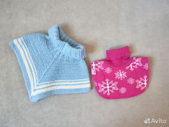 Шапка варежки зима манишка для девочки