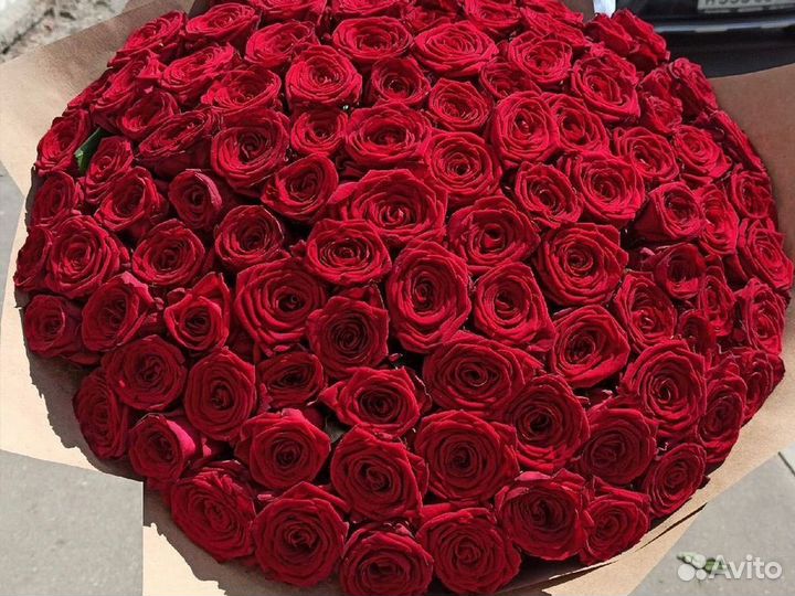 Розы, 101 роза, цветы оптом, доставка цветов