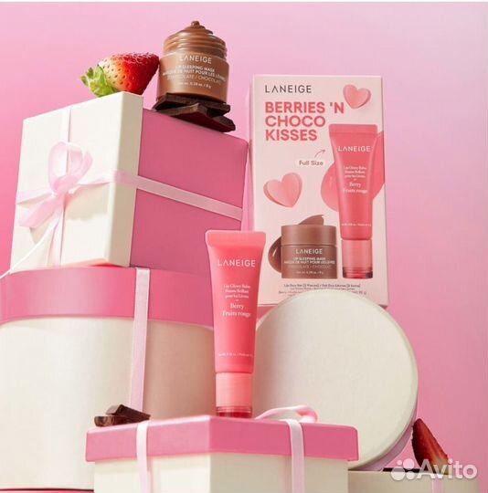 Laneige Berries 'N Choco Kisses набор для губ