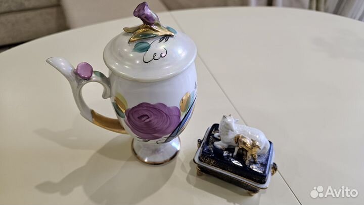 Бокал с крышкой Утренняя роза, Дулево