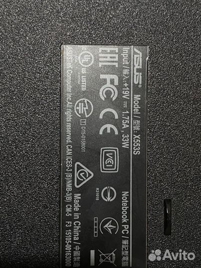 Ноутбук asus x553s
