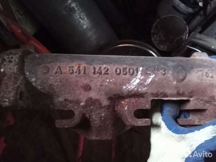 Выпускной коллектор, мерседес актрос om501la