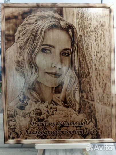 Выжигание портретов на дереве