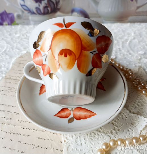 Чайная пара фарфор