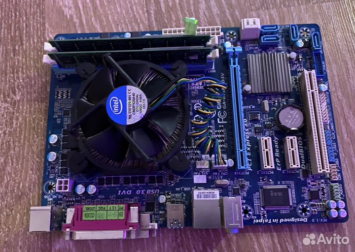 Комплект lga1155 Мат. Плата + Проц. + оп