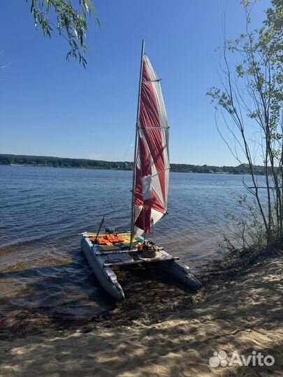 Катамаран простор с мотором