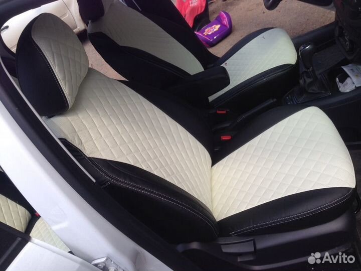 Чехлы из экокожи ромб Лада Веста