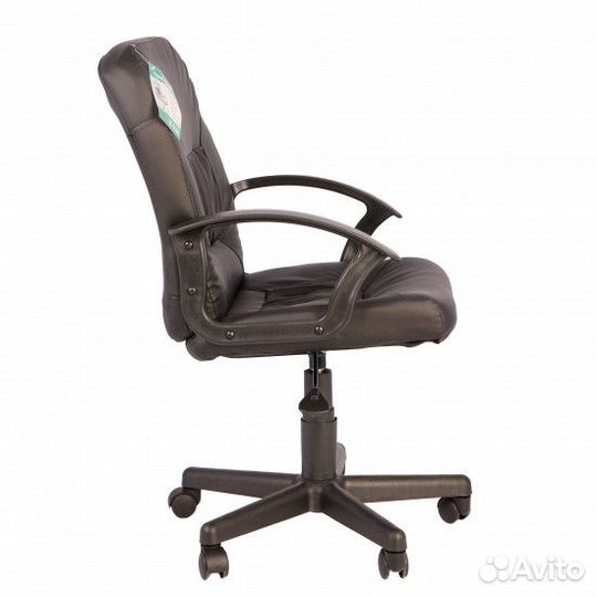 Кресло руководителя Чип кожзам черный (ультра)