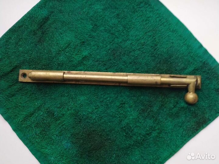 Задвижка, защелка щеколда.латунь 19 век 27 см