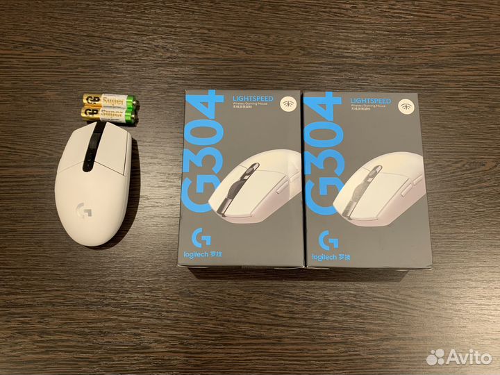 Беспроводная мышь новая Logitech G304 белая