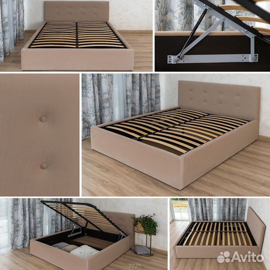 Кровать 160х200 двухспальная Роза велюр