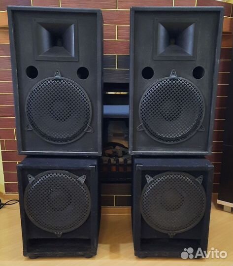 Колонки Сабвуферы Pro 2100W 4шт D12