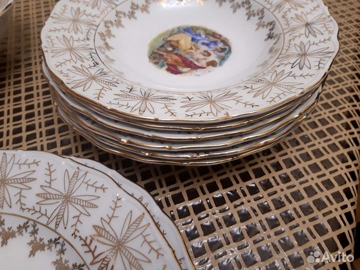Обеденный сервиз.Мадонна паутинка.Чехия