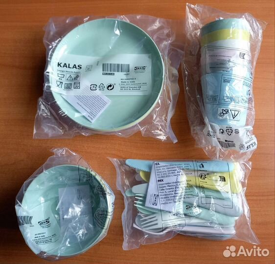 Набор детской посуды IKEA kalas 36 предметов