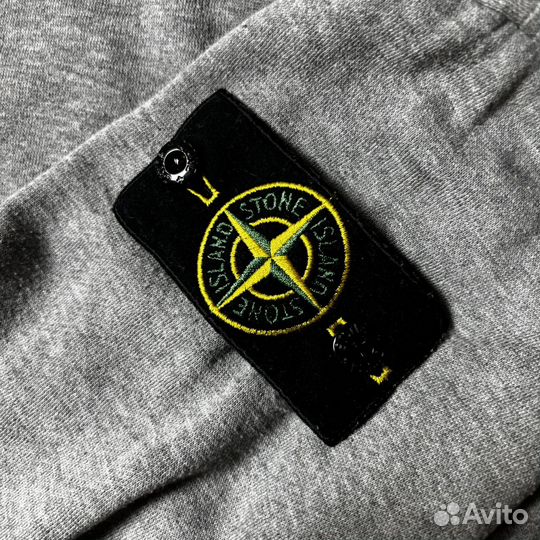 Stone island свитшот серый оригинал