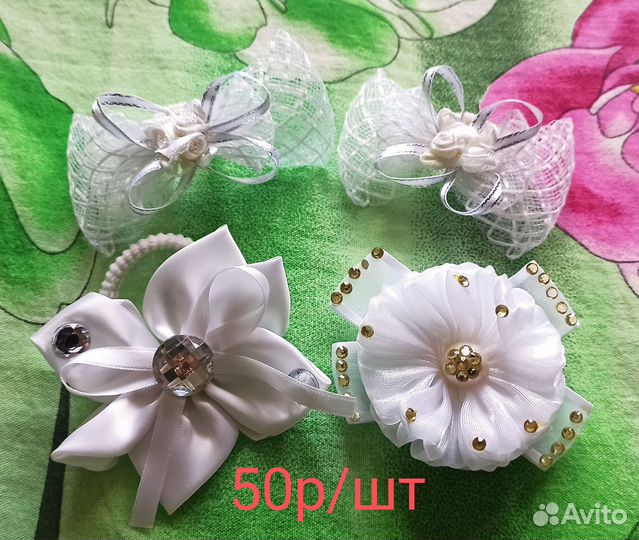 Брошь-галстук, бантики