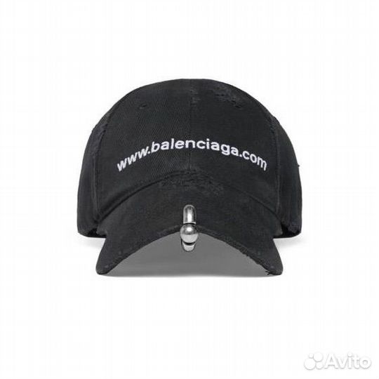 Balenciaga кепка с пирсингом / pierced cap