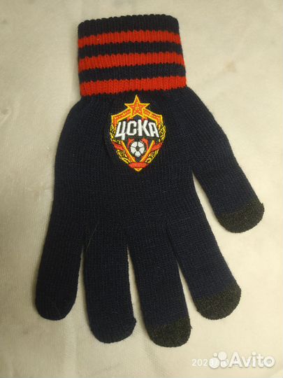 Шарф+перчатки цска