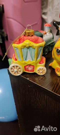 Новогодние игрушки ручной работы из керамики