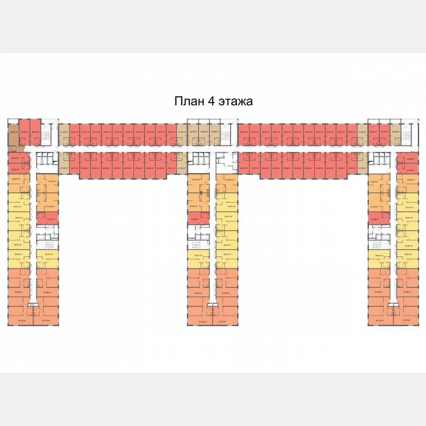 2-к. апартаменты, 40,9 м², 5/24 эт.