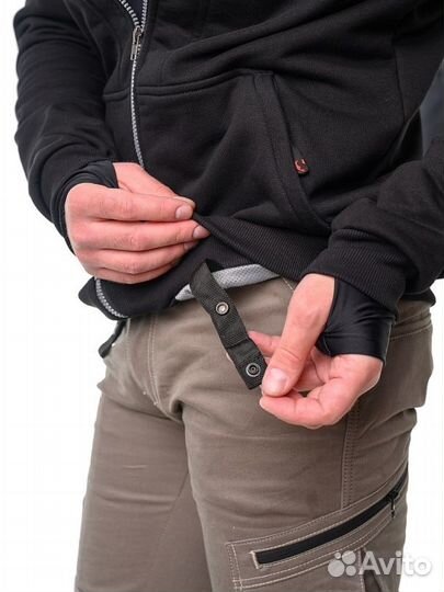 Starks City Ride 2022 мототолстовка с защитой черн