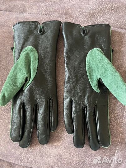 Перчатки кожаные женские