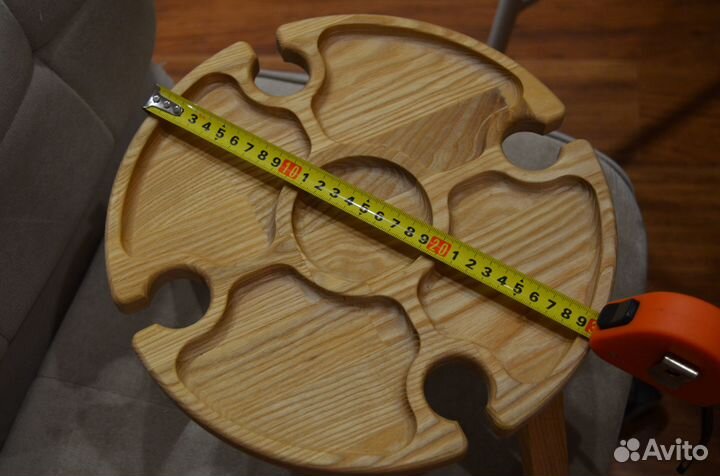 Винный столик менажница на раскладных ножках