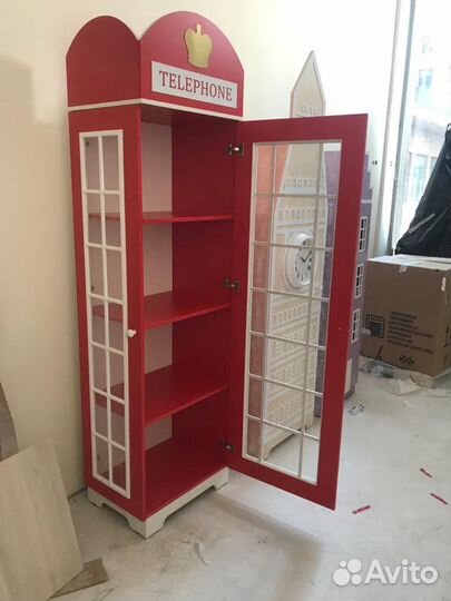 Шкафы домики в детскую. Стенка из шкафов Ш-17