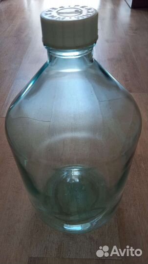 Бутыль 10 литров стеклянная