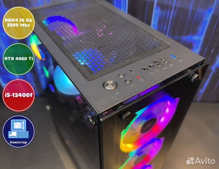 Мощный пк 2024 i5-RTX4060Ti-16DDR4-XNU82497530-H610