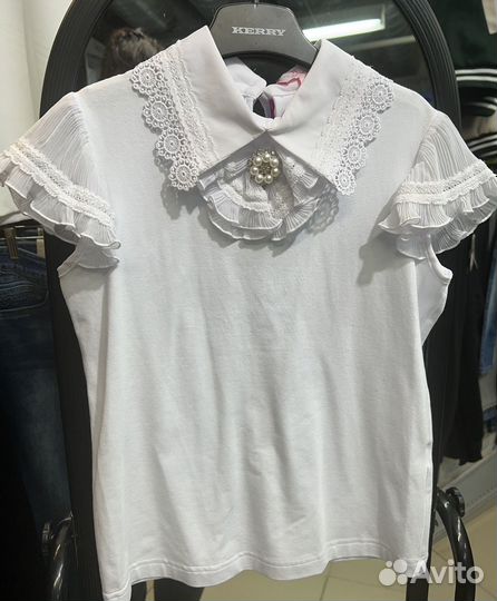 Блузка школьная новая для девочек 140 146 152 158