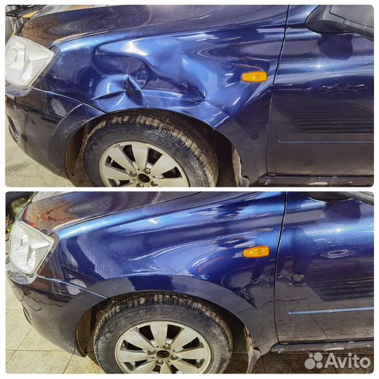 Ремонт вмятин без покраски