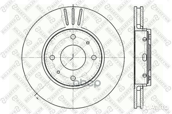 6020-4839V-SX диск тормозной передний Volvo S4