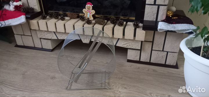 Большое колесо для грызунов, 30 см, металлическое