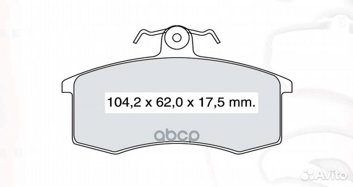 Колодки перед ваз 08-09 Dafmi 1372 BP40005O7