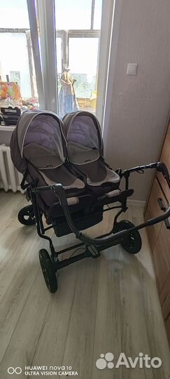 Коляска для двойни 3 в 1