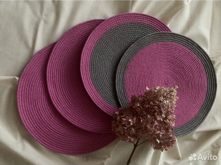 Салфетки сервировочные из полиэфирного шнура