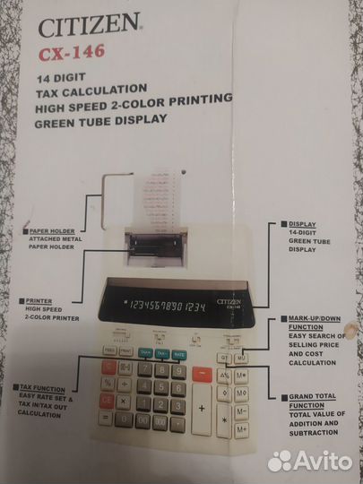 Счетная машина citizen CX-146