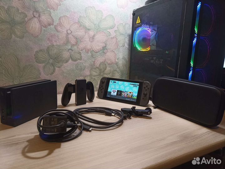 Nintendo switch прошитая + игры